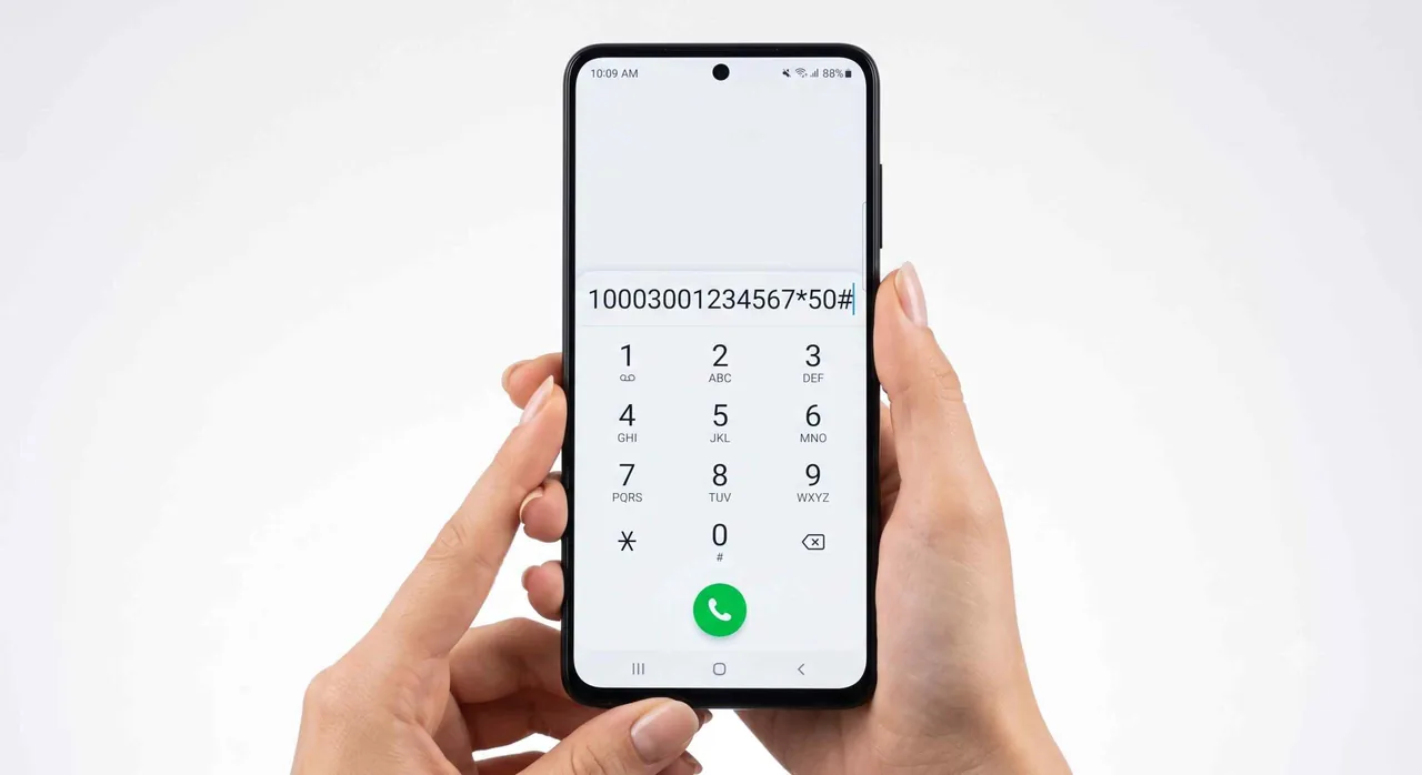 Dial *100*03001234567*50# to share Rs. 50 Jazz balance